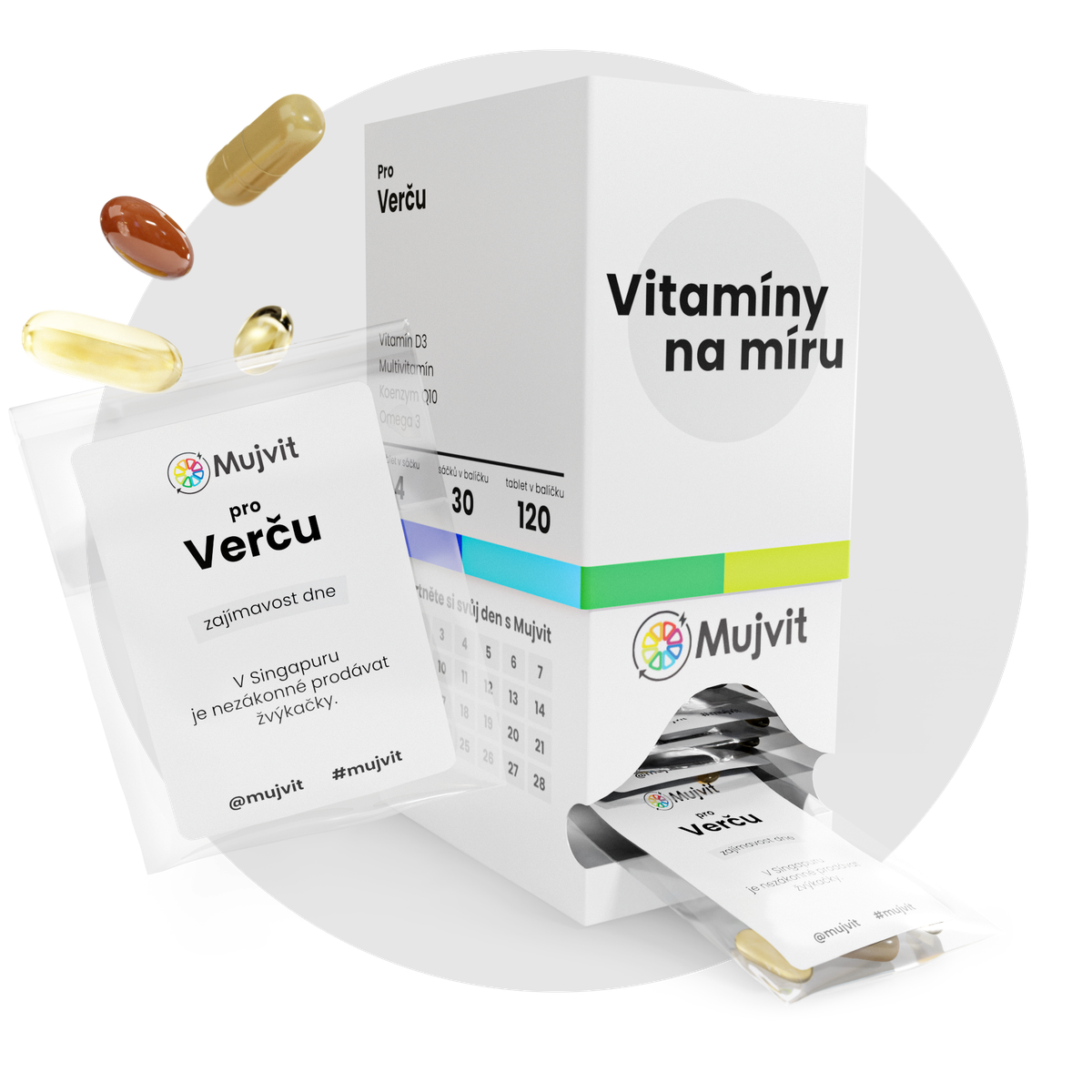 Mujvit balíček vitamínů na míru s denními sáčky