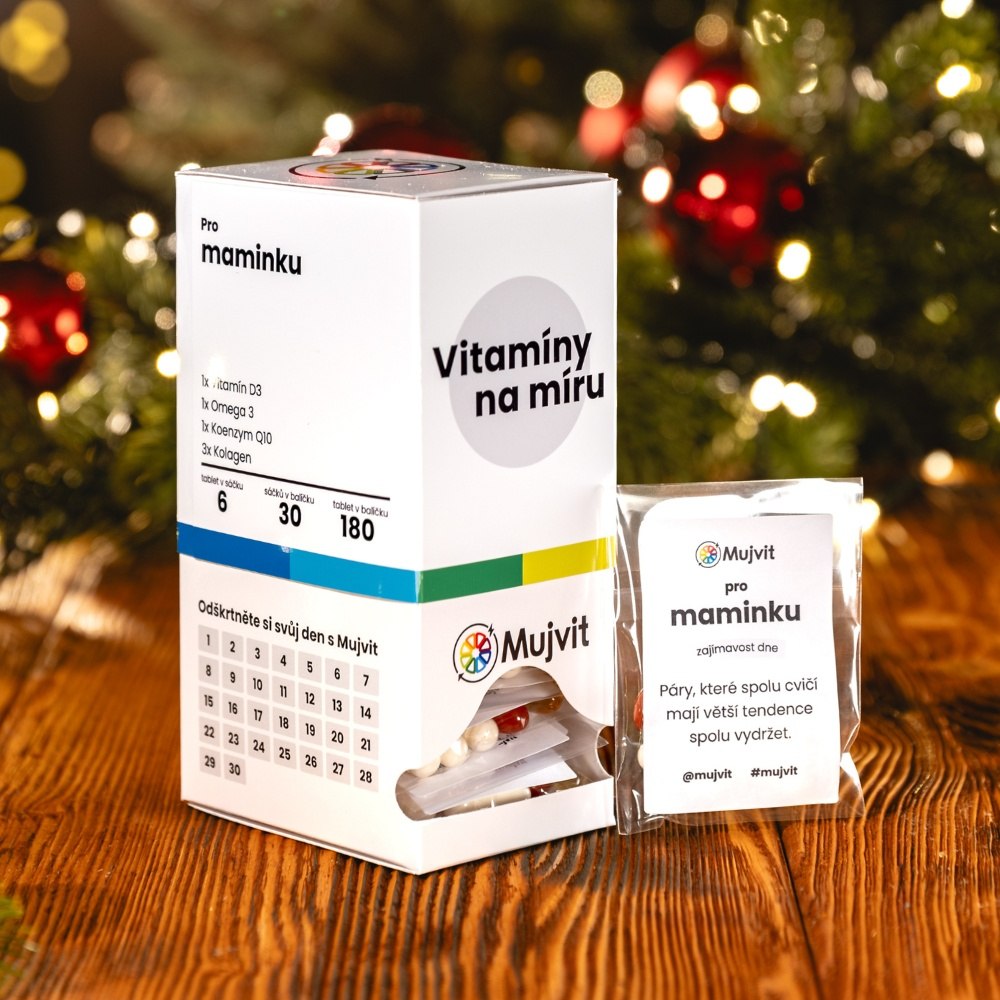 Vánoční dárek Mujvit, hotový balíček vitamínů na imunitu