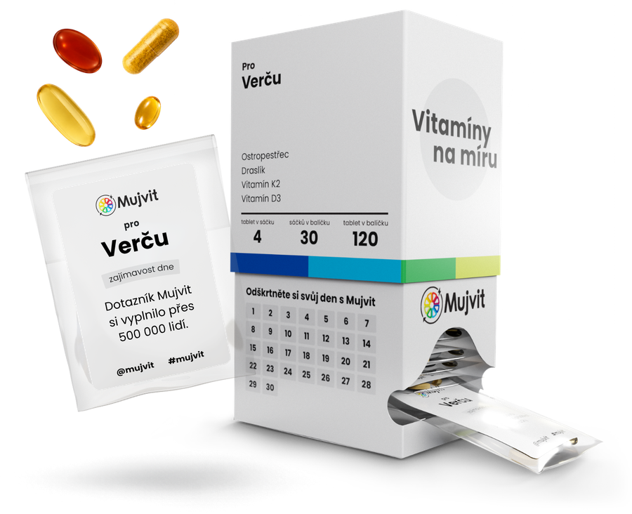 Vitamínový balíček Mujvit sestavený podle vás