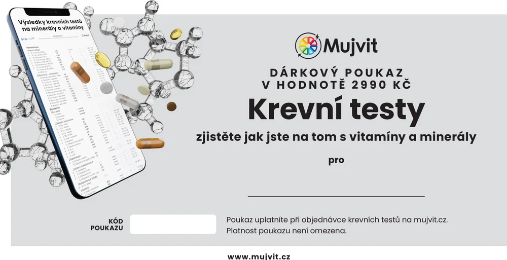 Dárkový poukaz na krevní testy v hodnotě 2 990 Kč