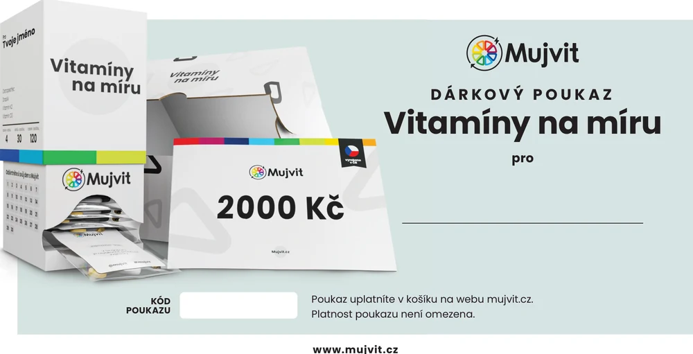 Dárkový poukaz na vitamíny na míru 2 000 Kč